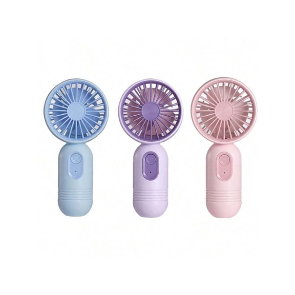 VanSmaGo Mini Portable Fan Bulk 3 PCs, Cute Handheld Fan Battery Operated LightweightSmallPersonal Fan With 3 $Peeds And USB Rechargeable Yelash Fan For Women MenOfficeOutdoor Travel Camping