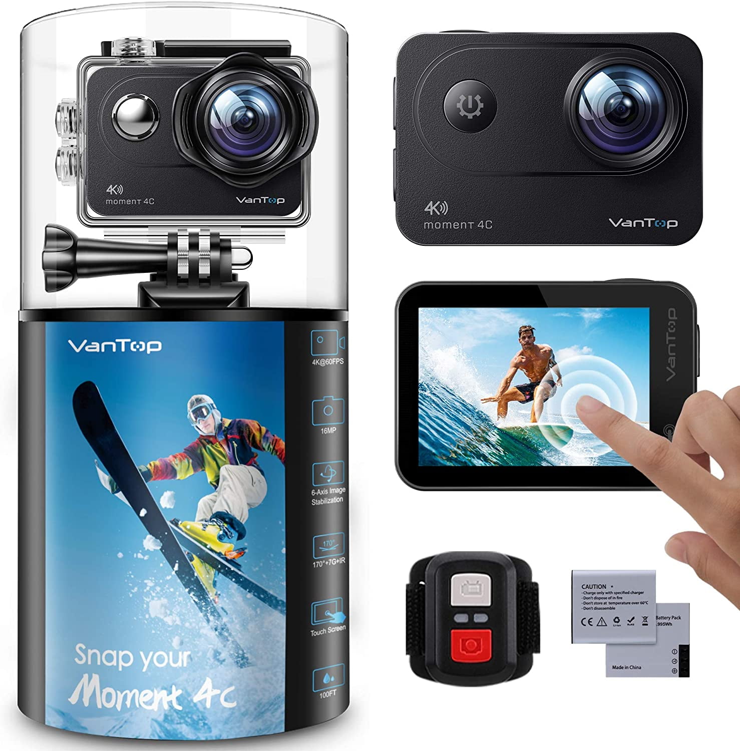 Action Camera 4k 60fps Go Pro, 4k Sport Camera Go Pro