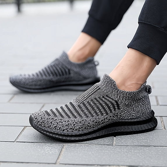 Unisex Road Running Sneakers for Couples,VanWeir Slip-On Men's Casual Sports Shoes