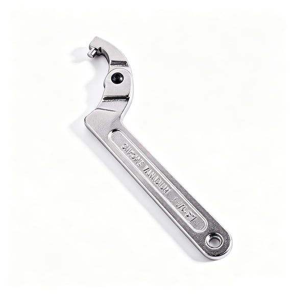 Vanadium C Pin Spanner Adjustable Hook Wrench, Round Head 32-76mm
