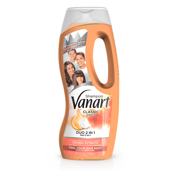 Vanart Classic Duo 2 in 1 Shampoo & Conditioner with Natural Extracts, Complete Care for Healthy Hair 25 Fo Bottle
