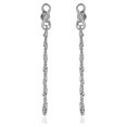 thumbnail image 1 of Vanbelle Sterling Silver Jewelry Front To Back Dangling Infinity Earrings with Rhodium Plating for Women, 1 of 6