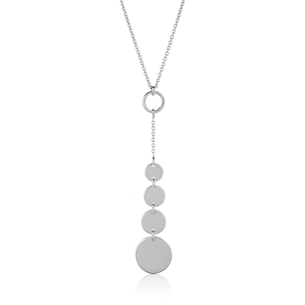 1pc Simple Round Disc Pendant Multi-layered Necklace | SHEIN