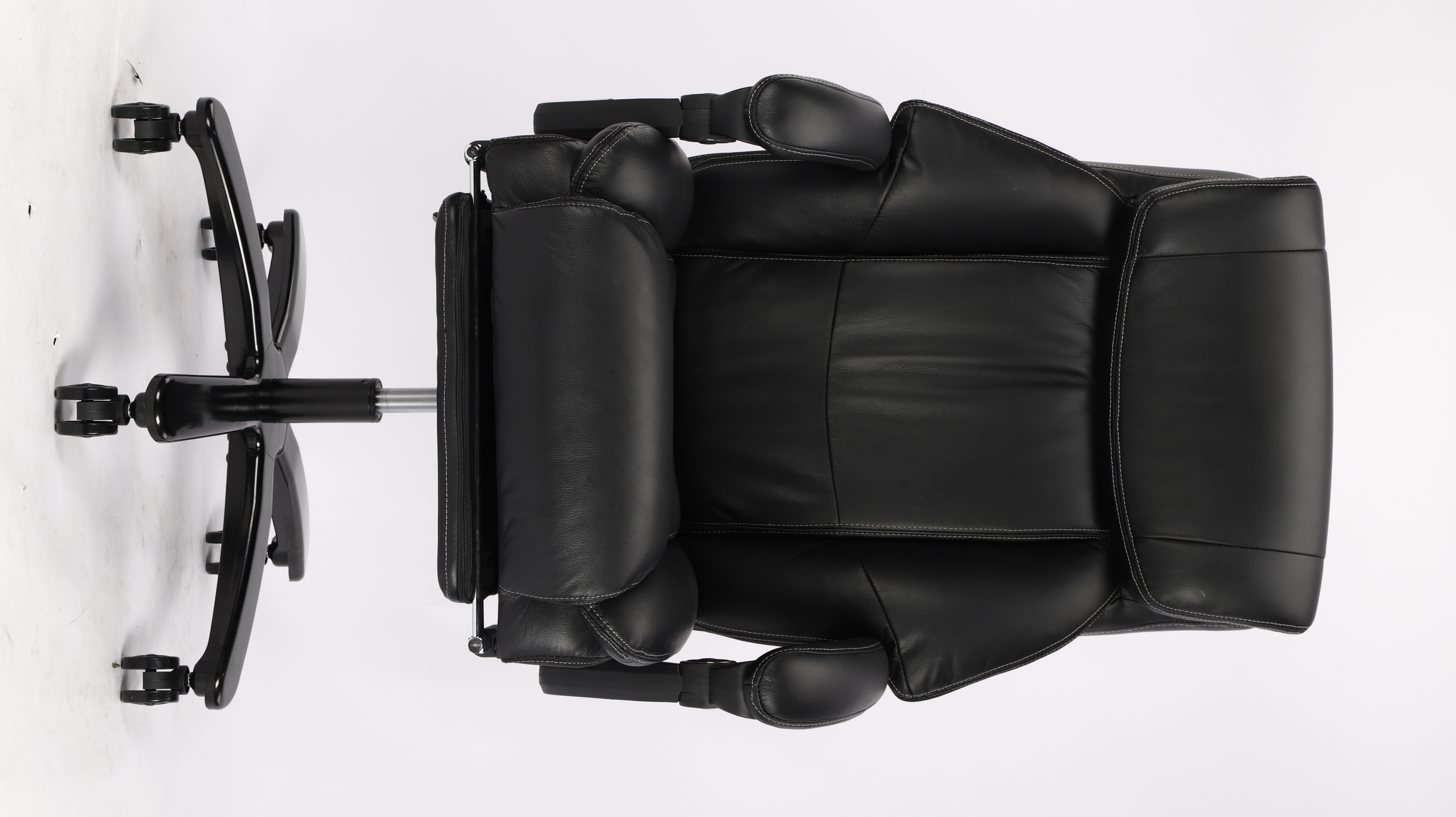 Vanbow.Back Design Big and Tall Black Fabric Executive Office Chair