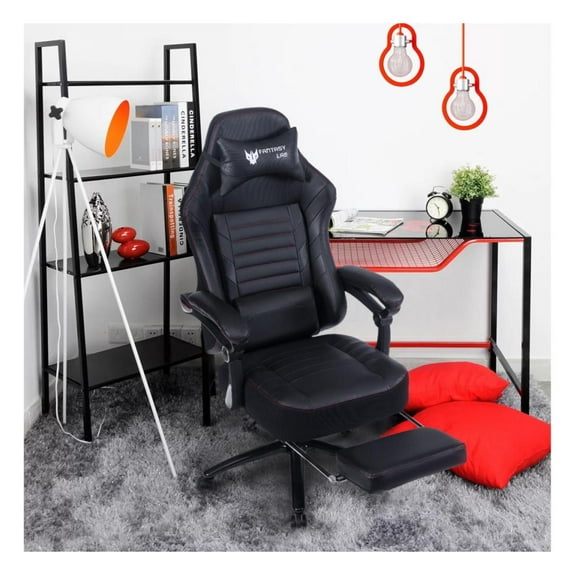 Vanbow.Seat Height Adjustable Swivel Racing Office Computer Ergonomic Video Game Chair