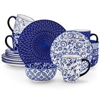 Corelle Wandering Grove 12-Piece Square Glass Dinnerware Set