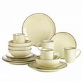 thumbnail image 1 of Vancasso 16-Piece Dinnerware Sets, Stoneware Dinner Set for 4, Cream, 1 of 8