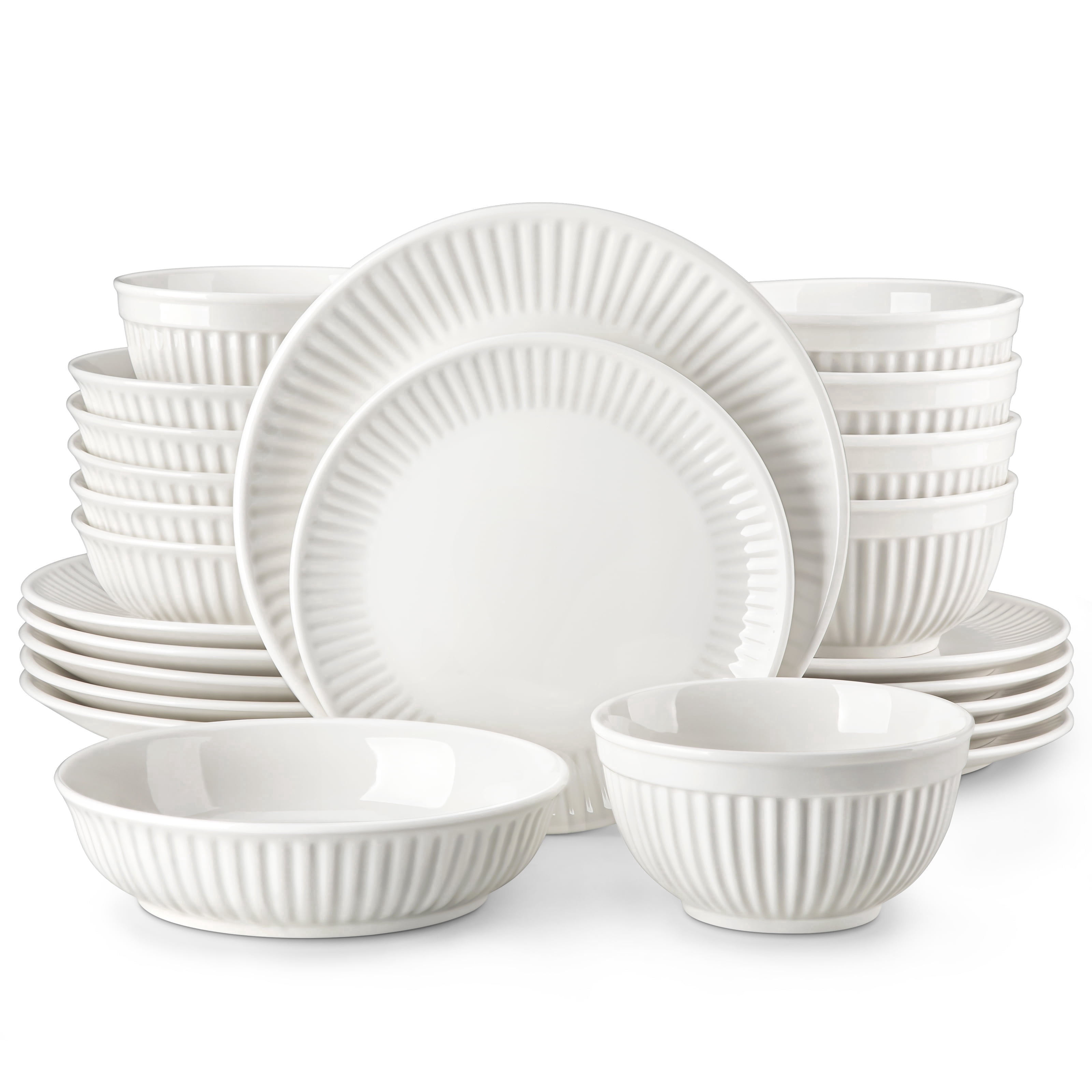 Vancasso 24 Piece Porcelain Dinnerware Sets, Porcelain Dinner Sets