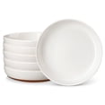 thumbnail image 1 of Vancasso Pasta Bowls Set of 6, 48 oz Stoneware Salad Bowls with Wide and Shallow, Large Serving Bowls, Soup Bowls, Microwave & Dishwasher Safe, White, 1 of 7