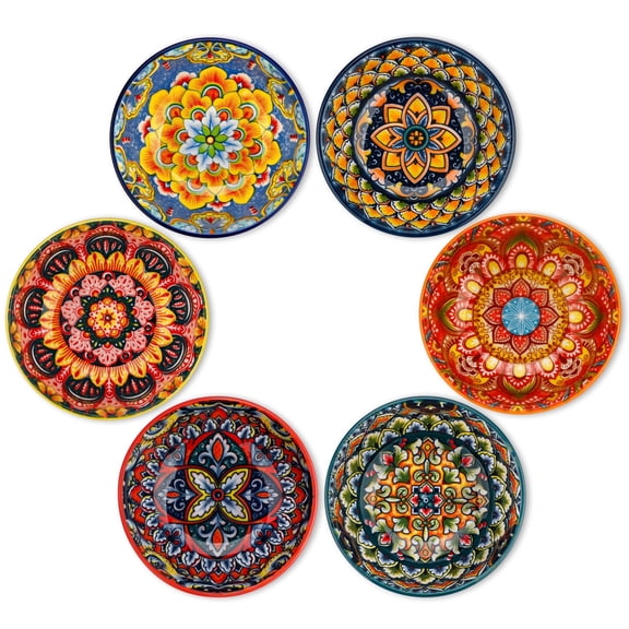 vancasso Dipping Bowls Set of 6, 2.7 Oz Small Ceramic Soy Sauce Dish, Series LUMI