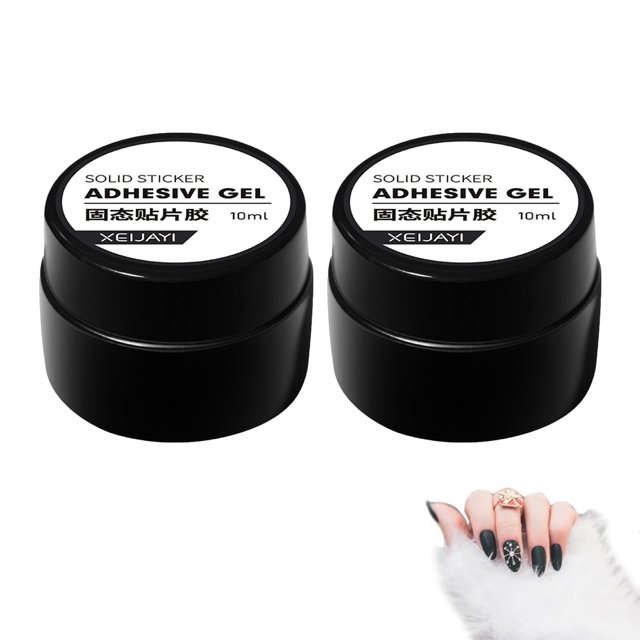 Vanccy Press on Nails Glue, Solid Nail Glue Gel for Press on Nails Kits