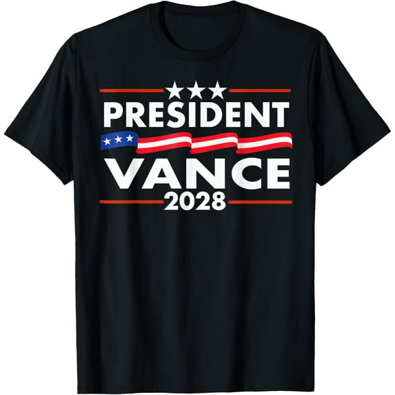Vance 2028 President US Flag Vintage Election Campaign 28 T-Shirt