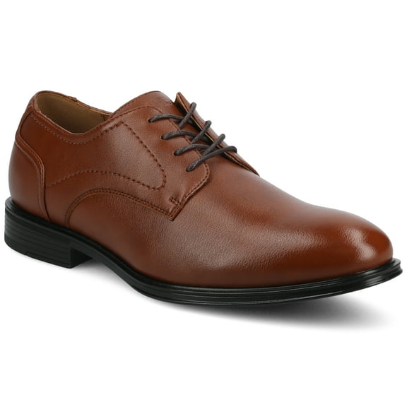 Vance Mens Barclay Comfort Plain Toe Flexible Oxford Dress Shoe, Widths Available
