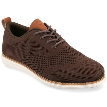 Vance Co. Mens Ezra Tru Comfort Foam Knit Wingtip Dress Shoe