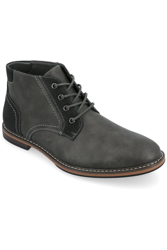 Mens Franco Wide Width Tru Comfort Foam Lace-up Round Toe Chukka Boot