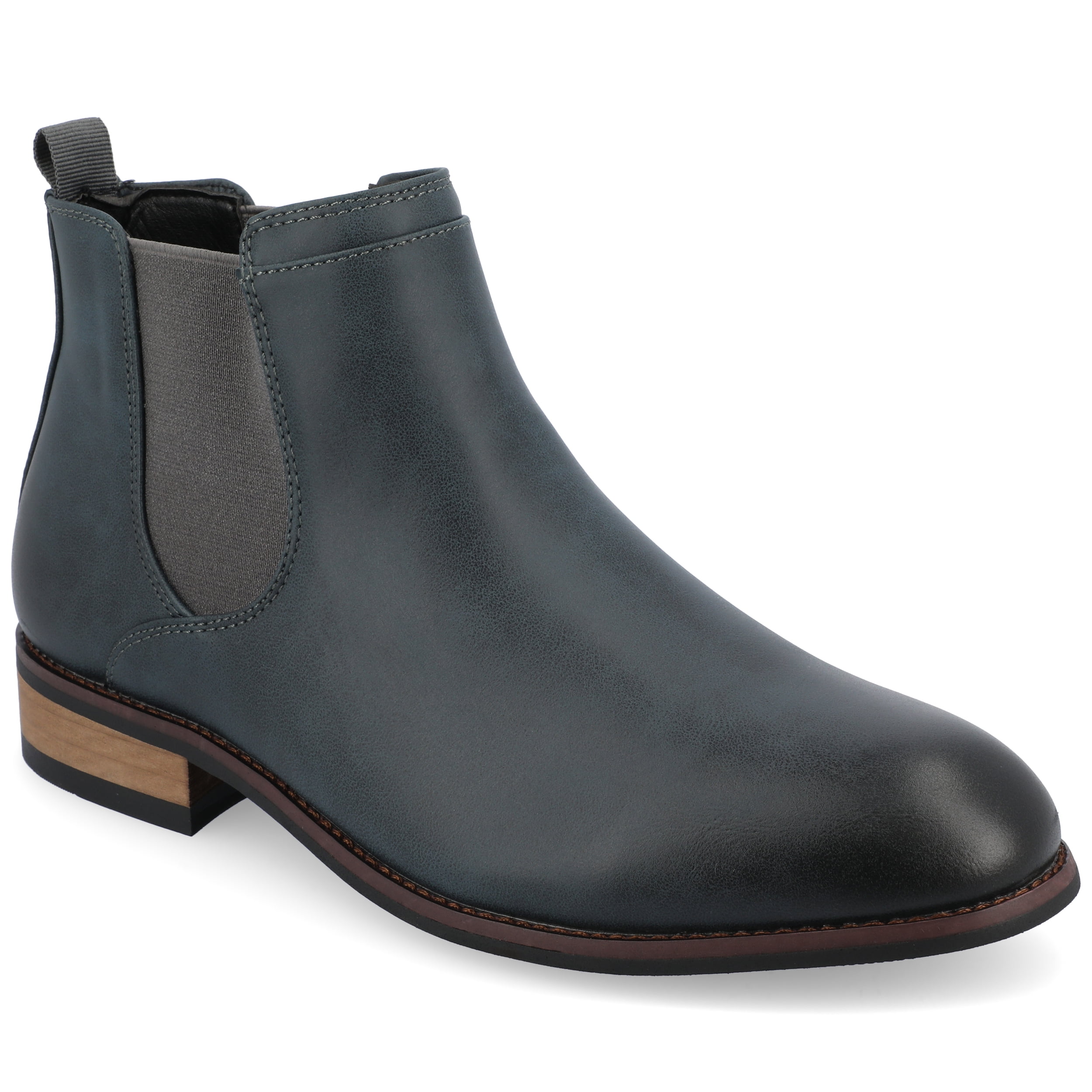 VANCE CO. Men\'s Black Faux Leather Landon Slip-On Chelsea Dress Boots SZ 8 Landon Chelsea Dress Boot | Vance Footwear main image 4