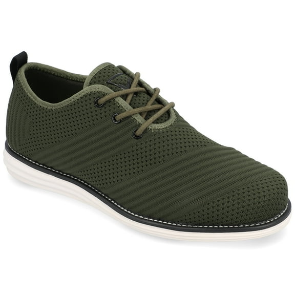 Vance Co. Mens Novak Tru Comfort Foam Knit Lace-up Round Toe Dress Shoe, Widths Available