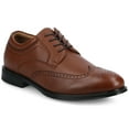 thumbnail image 1 of Vance Mens Cormac Comfort Wingtip Flexible Oxford Dress Shoe, Widths Available, 1 of 9