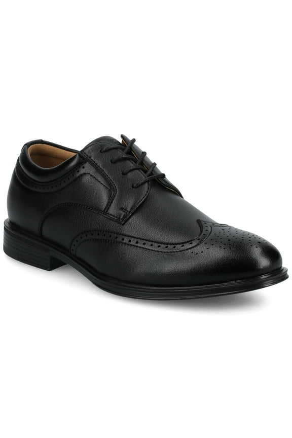 Vance Mens Cormac Comfort Wingtip Flexible Oxford Dress Shoe, Widths Available