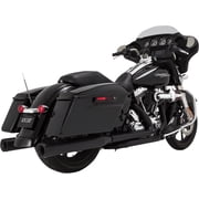 Vance & Hines 4" Eliminator 400 Slip-On Mufflers Matte Black 46703