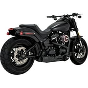 Vance & Hines Black Stainless 2-into-1 Hi-Output Short Exhaust System 47331