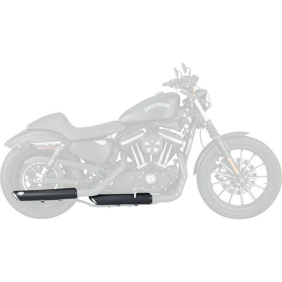 Vance & Hines Black Twin Slash 3" Slip-On Exhaust Mufflers (46361)