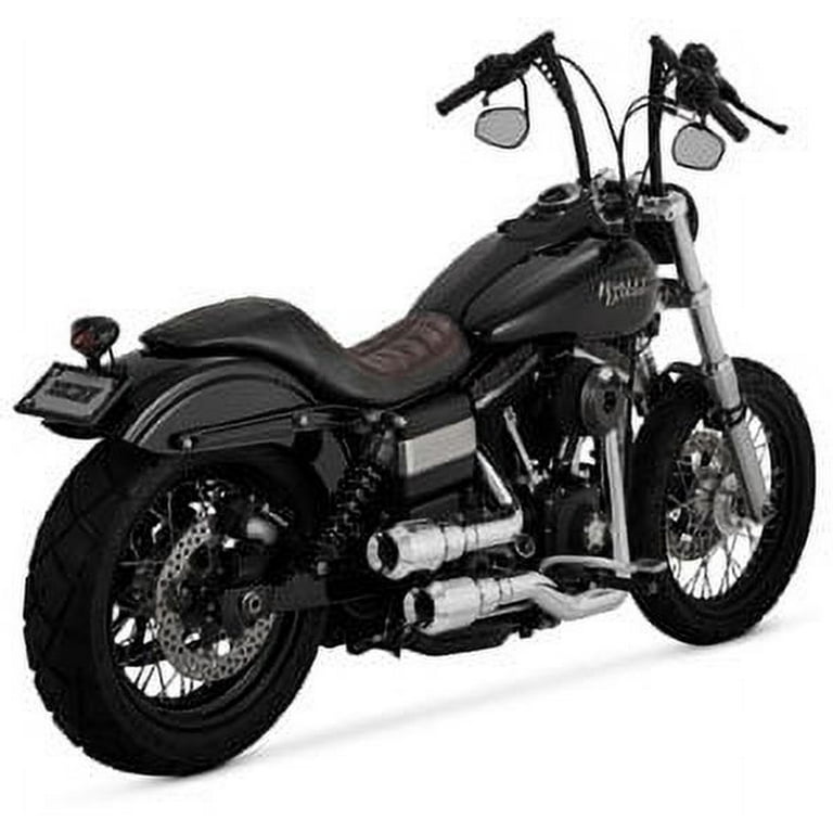 Vance & Hines Hi-Output Grenades 2-into-2 Exhaust Chrome 16899