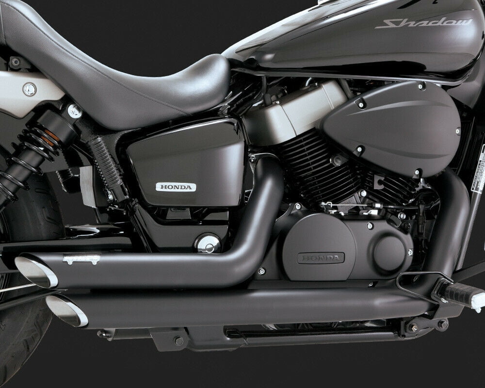 Vance & Hines Shortshots Staggered Black Exhaust System (48419)