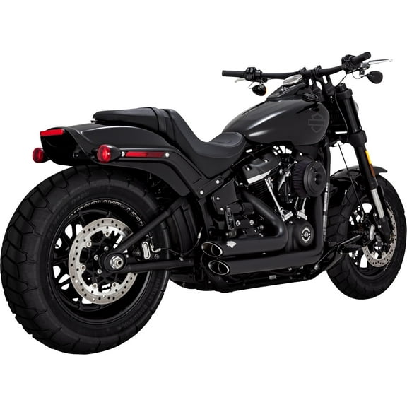 Vance & Hines Shortshots Staggered PCX Exhaust System, Matte Black, for Harley-Davidson Motorcycles
