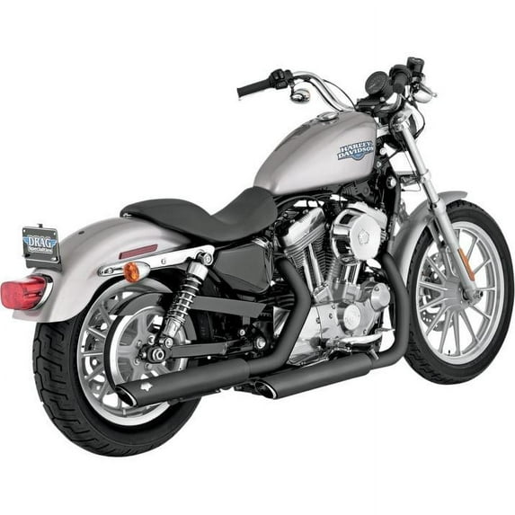 Vance & Hines Twin Slash 3in. Slip-Ons Black 46839