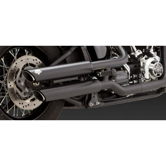 Vance & Hines Twin Slash 3in. Slip-Ons Black 46843