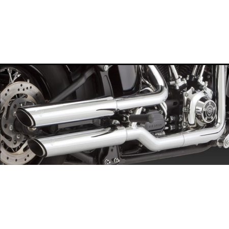 Vance & Hines Twin Slash 3in. Slip-Ons Chrome 16843