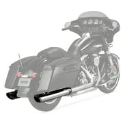Vance & Hines Twin Slash Rounds Chrome 4 Slip-On Exhaust 16763