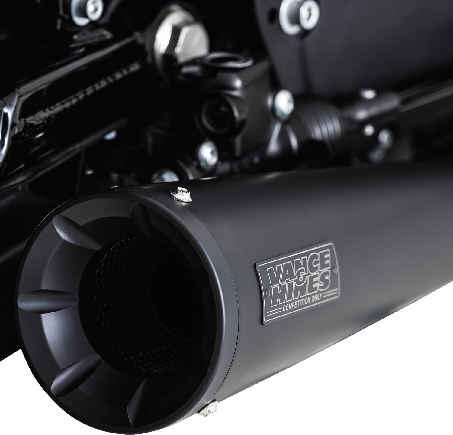 Vance Hines Upsweep 2 into 1 Stainless Matte Black Exhaust