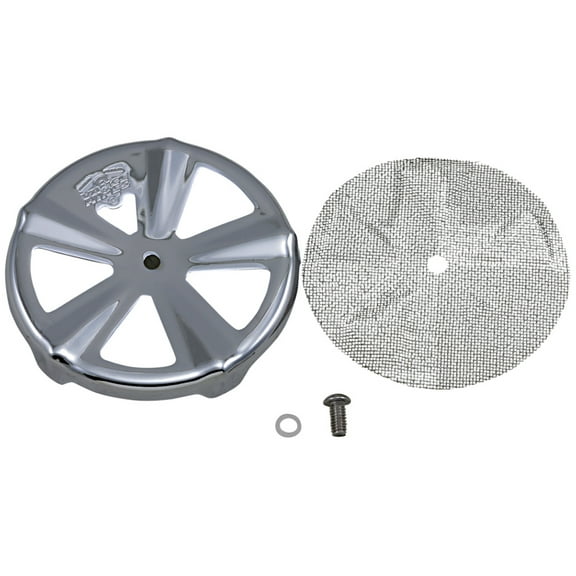 Vance & Hines VO2 Naked Air Intake Chrome Vented Air Filter Cover (71017)