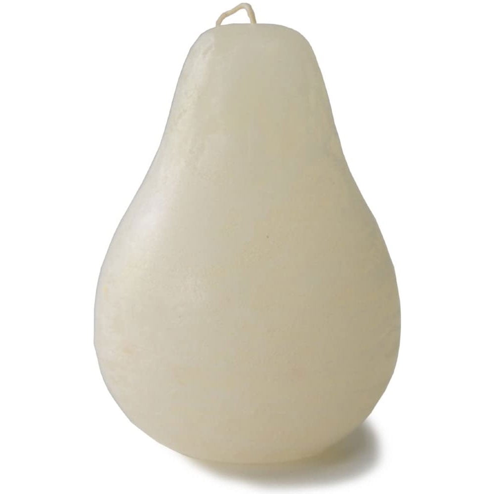 Vance Kitira Melon White Pear Shaped Timber Candle