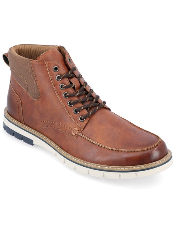 Vance Mens Dalvin Lace-up Moc Toe Ankle Boot