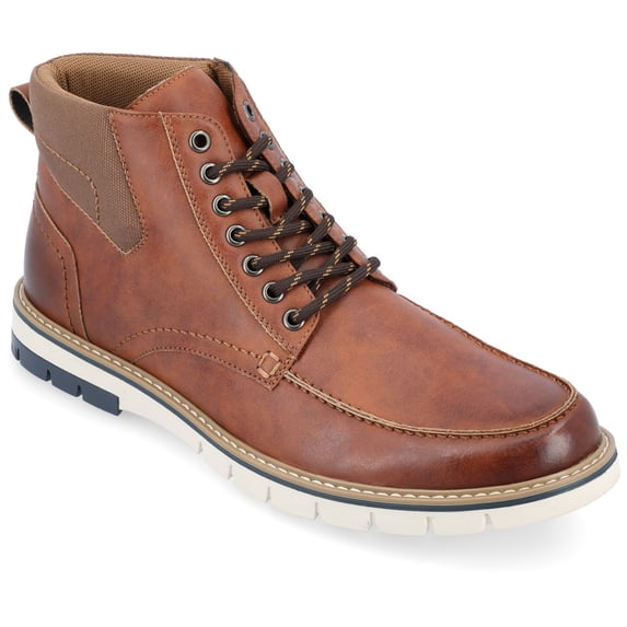 Vance Mens Dalvin Lace-up Moc Toe Ankle Boot