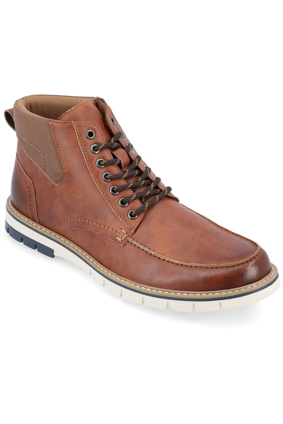 Vance Mens Dalvin Lace-up Moc Toe Ankle Boot