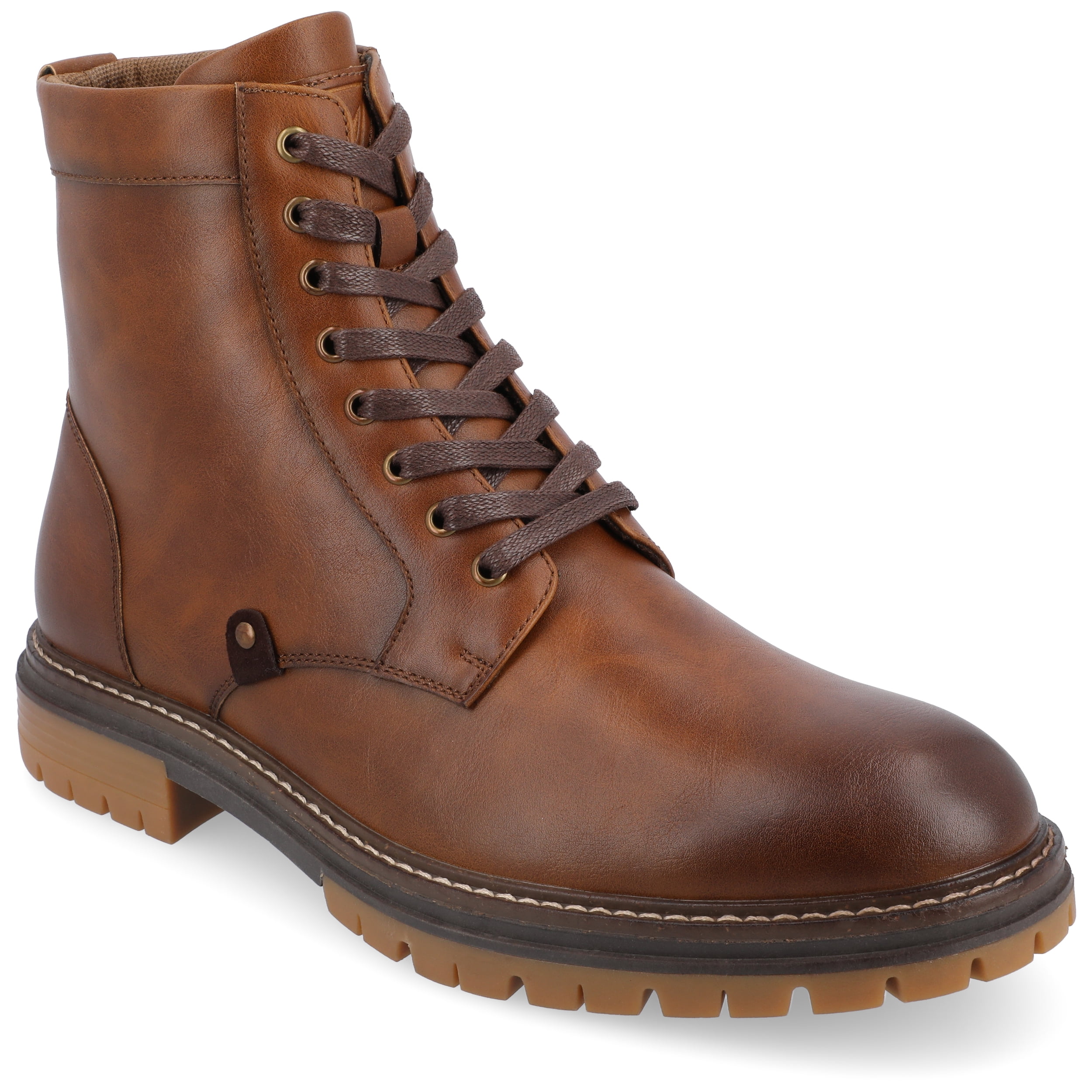 Vance Mens Denver Plain Toe Lace-up Ankle Boot - Walmart.com