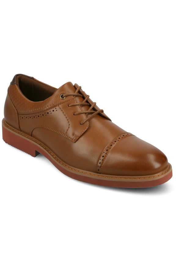 Vance Mens Dexter Cap Toe Lace-up Derby