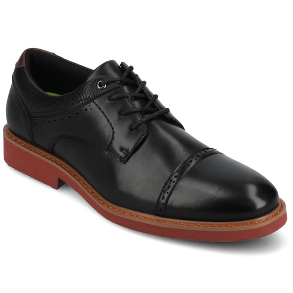 Vance Mens Dexter Cap Toe Lace-up Derby