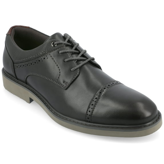 Vance Mens Dexter Tru Comfort Foam Cap Toe Lace-up Derby