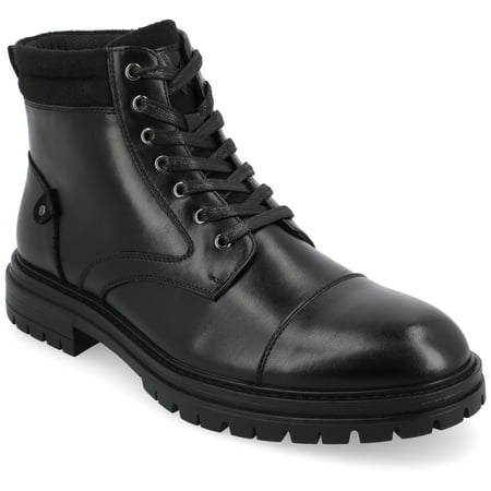 Vance Co. Vance Mens Fegan Cap Toe Lace-up Ankle Boot