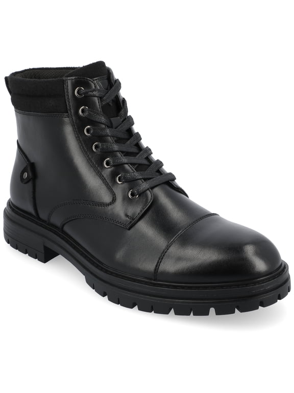 Vance Mens Fegan Cap Toe Lace-up Ankle Boot