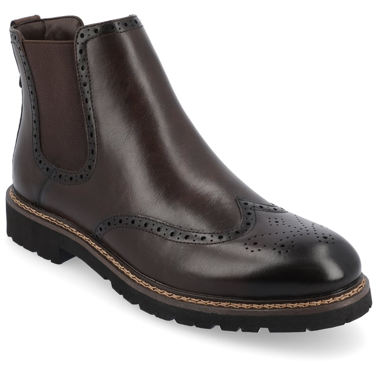 Vance Mens Hogan Wingtip Slip-on Chelsea Boot - Walmart.com display picture 2