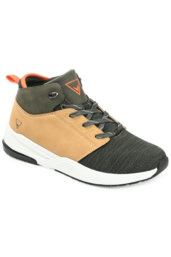 Vance Mens Hopper Lace-up Knit Sneaker Boot