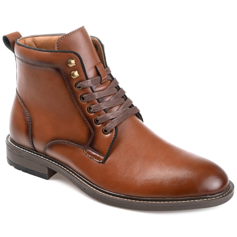 Vance Mens Langford Lace-up Round Toe Ankle Boot - Walmart.com display picture 3