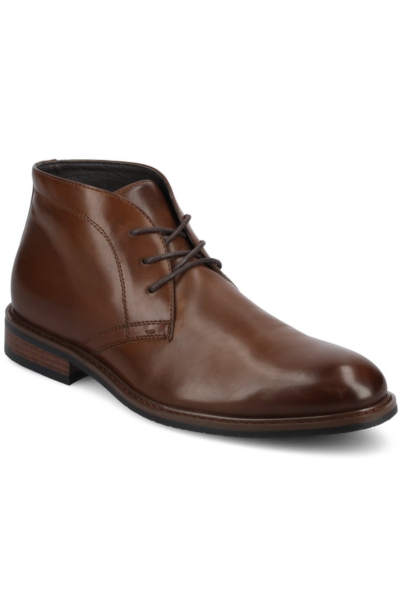 Vance Mens Linus Plain Toe Lace-up Chukka Boot