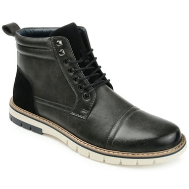 Vance Mens Lucien Lace-up Cap Toe Ankle Boot